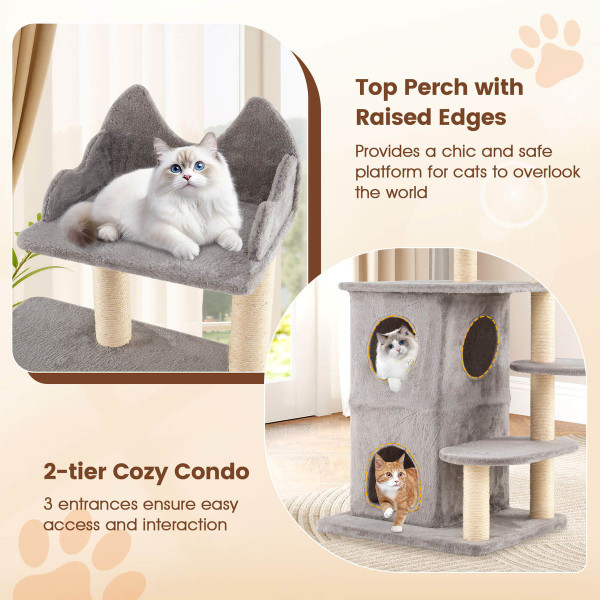 48.5 inch 2-Story Cat Condo Tree product image 48.5 inch 2-Story Cat Condo Tree product image