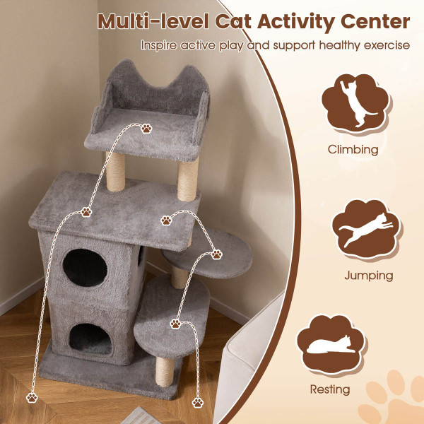 48.5 inch 2-Story Cat Condo Tree product image 48.5 inch 2-Story Cat Condo Tree product image