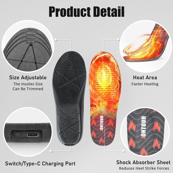 Rechargeable Heated Insoles product image Rechargeable Heated Insoles product image