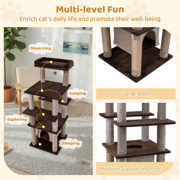 58" Large Multi-level Cat Tree product image