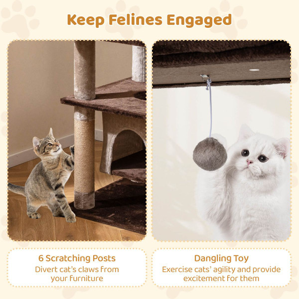 58" Large Multi-level Cat Tree product image