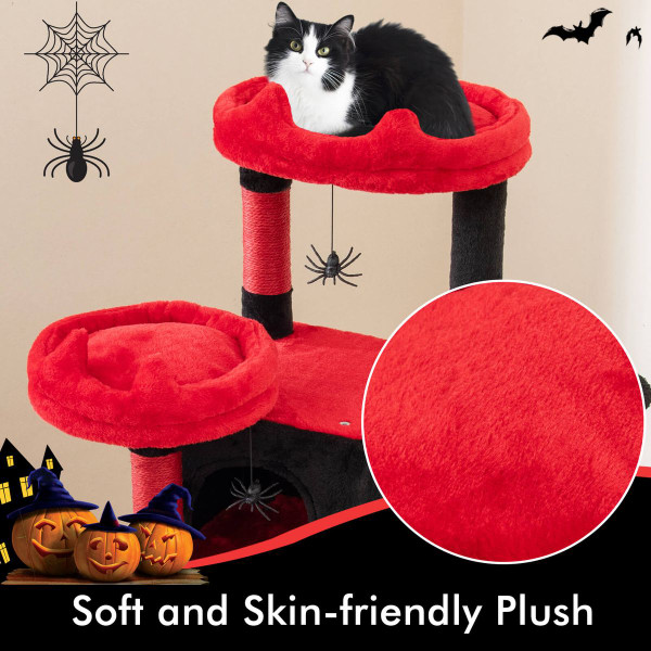 Gothic Cat Tree with 2 Cat Condos and 2 Plush Perches product image Gothic Cat Tree with 2 Cat Condos and 2 Plush Perches product image