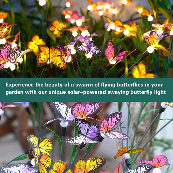 Outdoor Solar Swaying Butterfly Garden Lights (4-Pack) product image Outdoor Solar Swaying Butterfly Garden Lights (4-Pack) product image