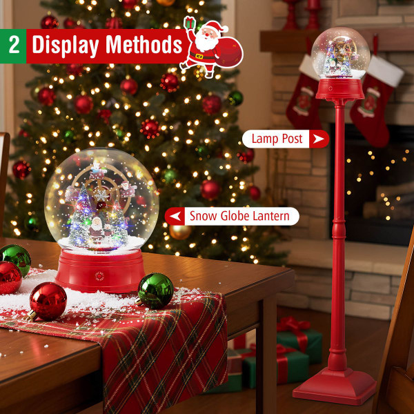 5-foot Lighted Musical Snow Globe Street Lamp product image 5-foot Lighted Musical Snow Globe Street Lamp product image