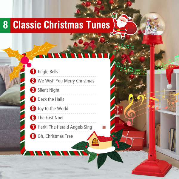 5-foot Lighted Musical Snow Globe Street Lamp product image 5-foot Lighted Musical Snow Globe Street Lamp product image