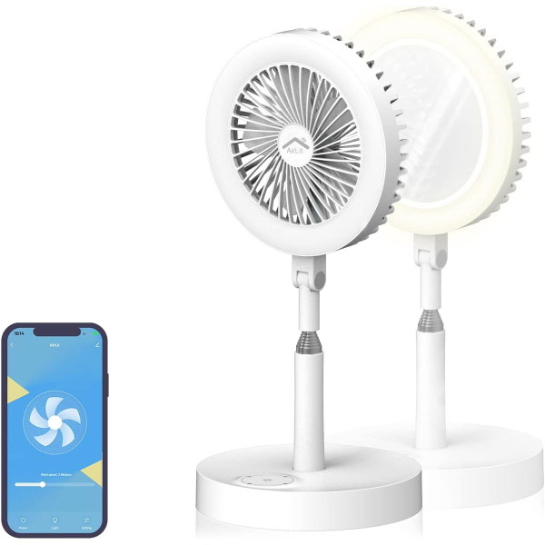 AirLit Ultimate Portable Smart Desk Fan, Mirror, and Ring Light product image