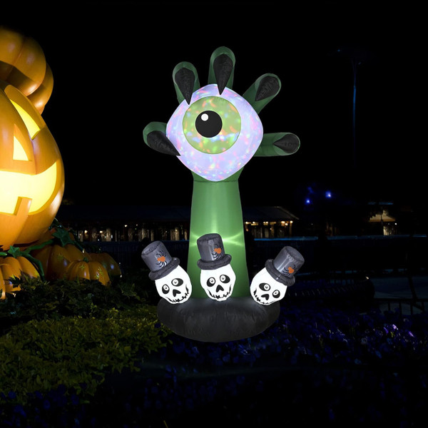 6FT Halloween Inflatable Monster Hand Eyeball with LED Lights  product image 6FT Halloween Inflatable Monster Hand Eyeball with LED Lights  product image