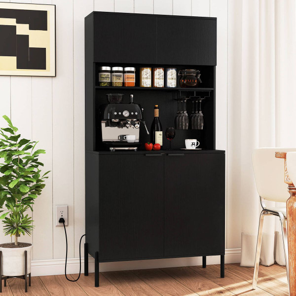 64.5” Kitchen Pantry Cabinet with Charging Station product image 64.5” Kitchen Pantry Cabinet with Charging Station product image