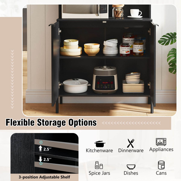64.5” Kitchen Pantry Cabinet with Charging Station product image 64.5” Kitchen Pantry Cabinet with Charging Station product image