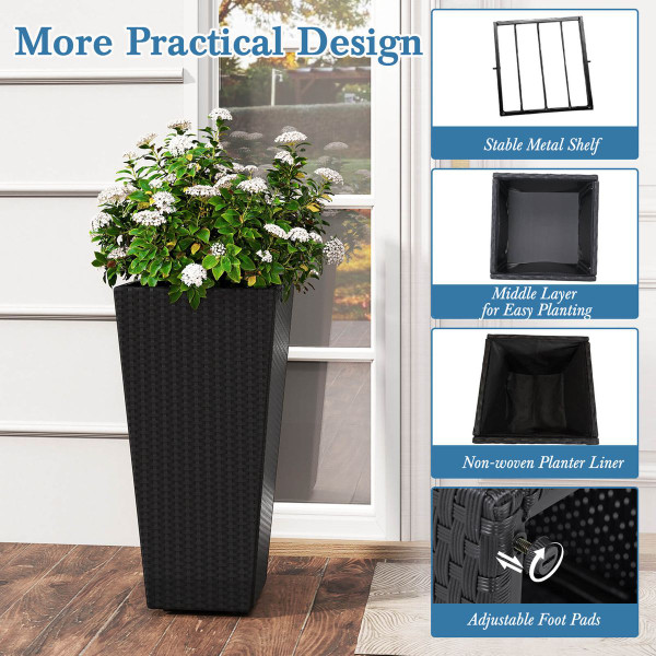 30" Tall Modern Planter Set (2-Pack) product image 30" Tall Modern Planter Set (2-Pack) product image