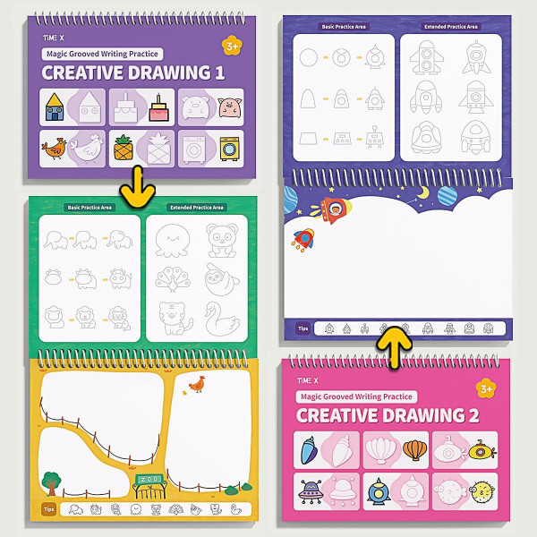 Magic Reusable Handwriting Practice Books for Kids (Set of 6) product image Magic Reusable Handwriting Practice Books for Kids (Set of 6) product image