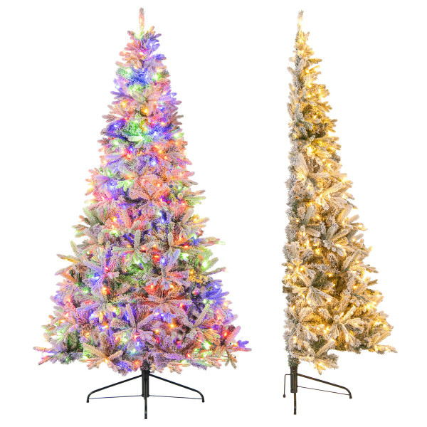 7FT Half Artificial Pre-Lit Christmas Tree product image