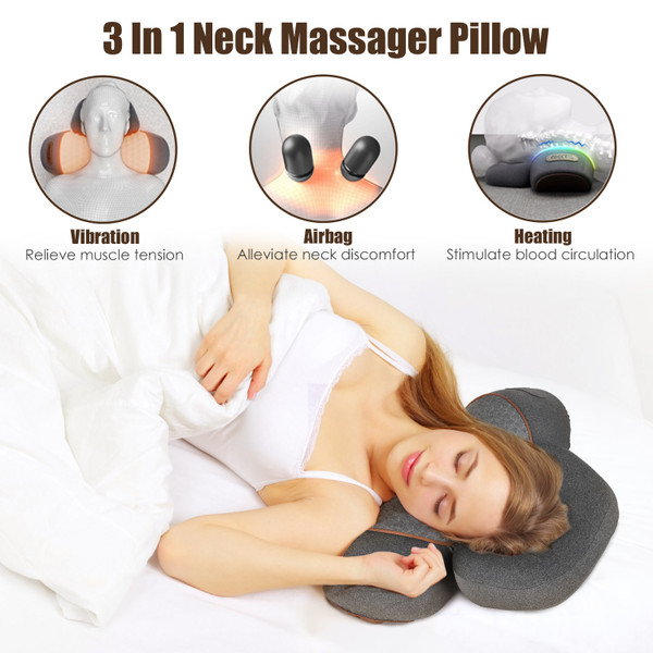 Heated Neck Massage Pillow Set product image