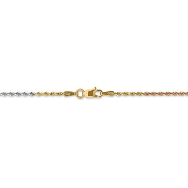 Diamond Cut Rope Chain Anklet product image