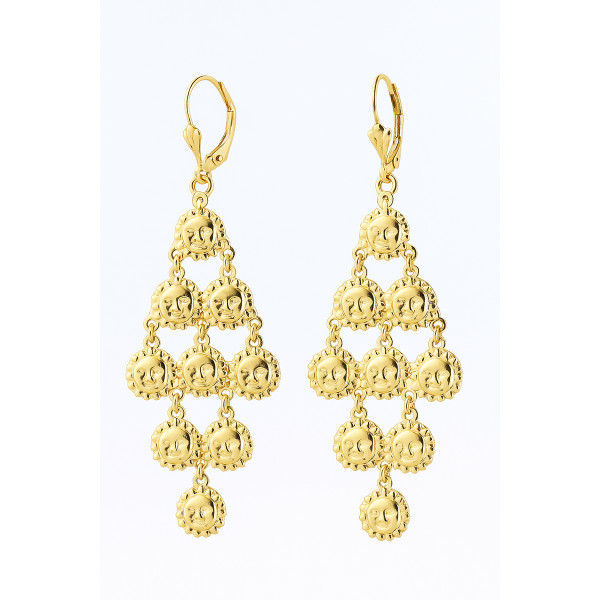 18K Gold Filled Sunshine-Inspired Hanging Earrings product image