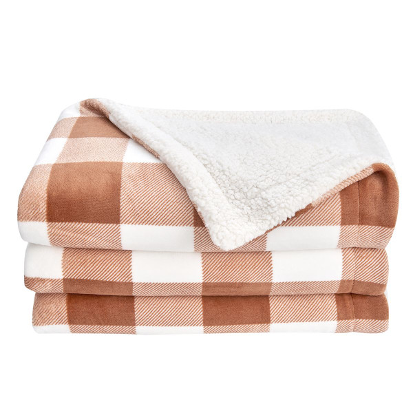 Reversible Sherpa Plush Blanket product image
