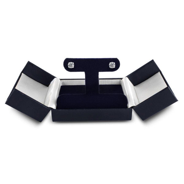 2-Carat Moissanite Stud Earrings Set in 14 Karat Gold product image