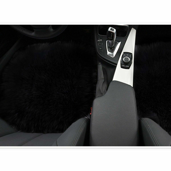 Zone Tech Black Faux Sheepskin Car Seat (1 or 2-Pack) product image
