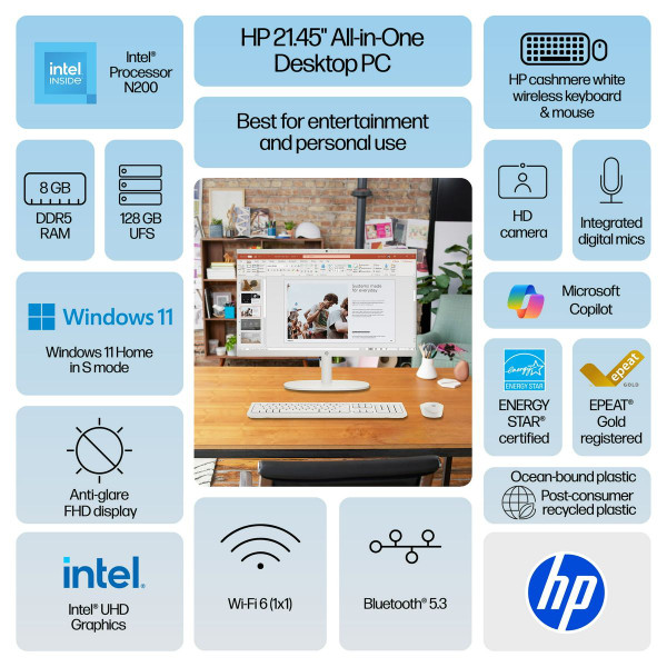 HP 22 FHD All-in-One PC product image