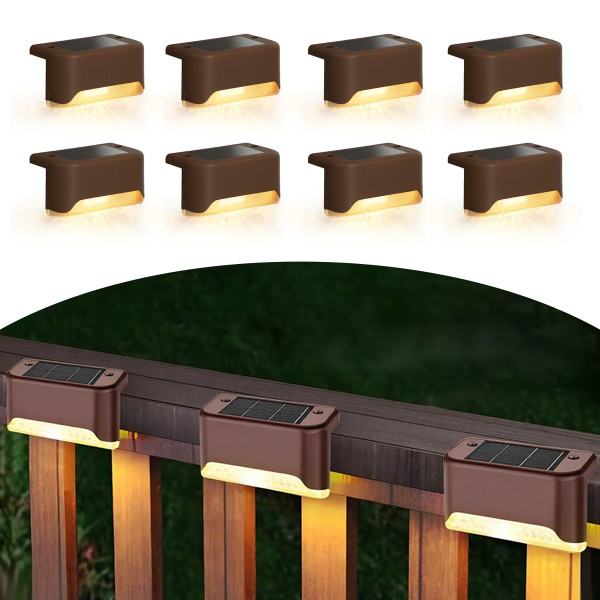 Solar LED Deck & Step Lights (8-Pack) product image
