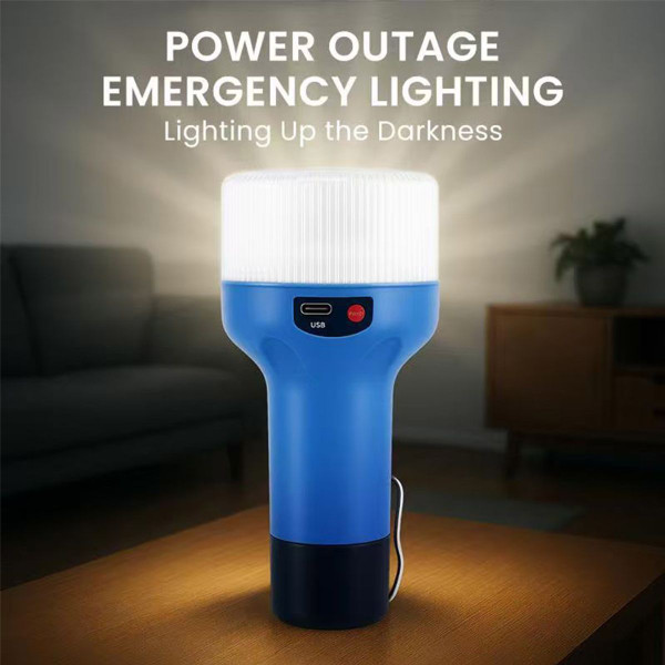 2-in-1 Portable Rechargeable Hanging LED Bulb product image