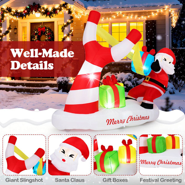 7 Foot Christmas Inflatable Santa Decoration  product image