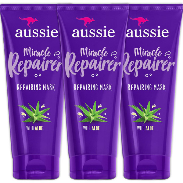 Aussie Miracle Repairer Reconstructing Hair Mask (3- Pack) product image