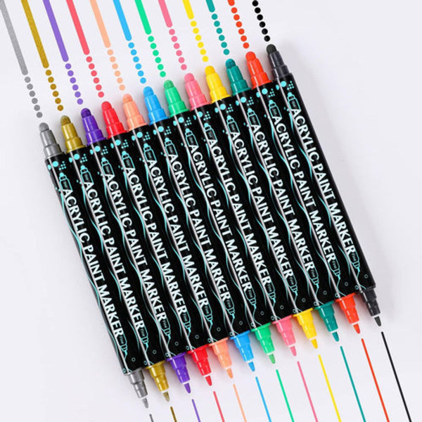 Dual Tip Acrylic Paint Marker Pens (24 or 36 Count) product image