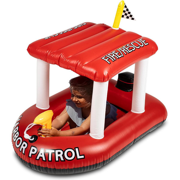 Toddler Firerescue Inflatable Boat With Toy Squirter product image