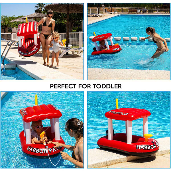 Toddler Firerescue Inflatable Boat With Toy Squirter product image