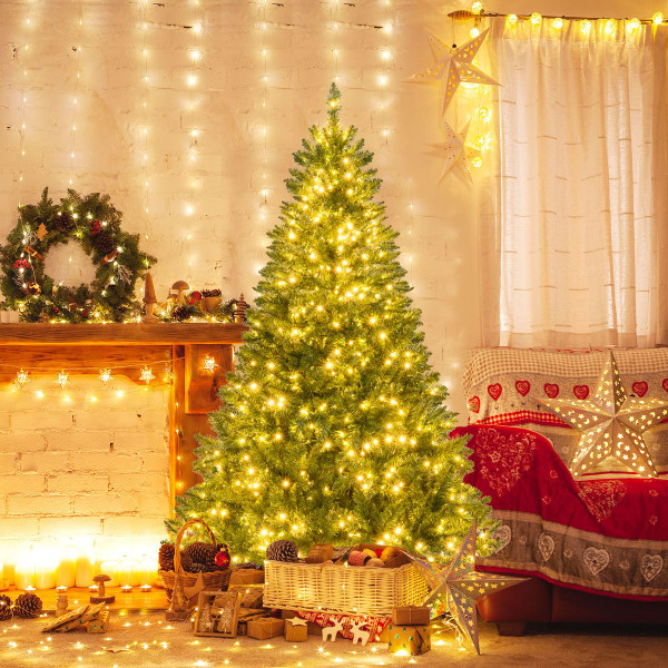 Artificial Christmas Tree with Lush Branch Tips and Warm LED Lights product image