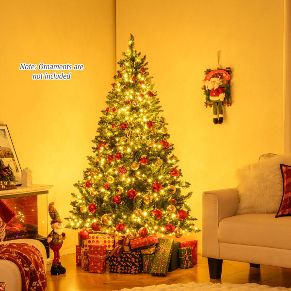 Artificial Christmas Tree with Lush Branch Tips and Warm LED Lights product image
