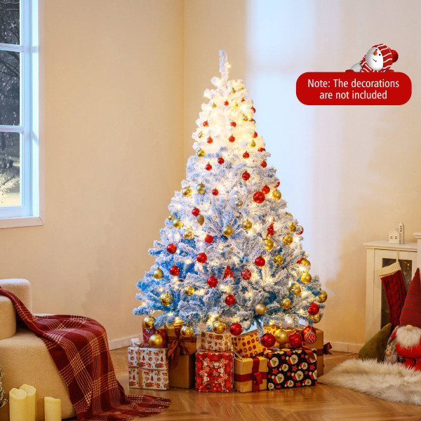 Artificial Christmas Tree with Warm White LED Lights and 8 Lighting Modes product image