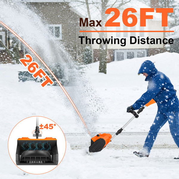 PowerTronx Cordless Powered Snow Shovel product image