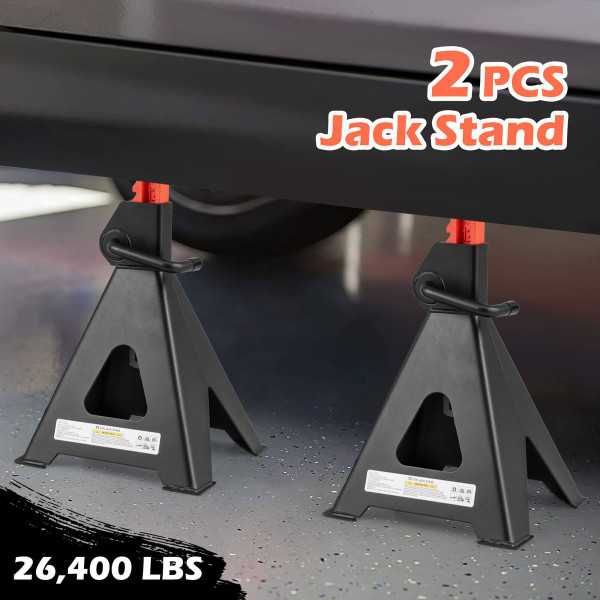 Lock and Height Adjustable Jack Stand with Handle (2-Pack) product image