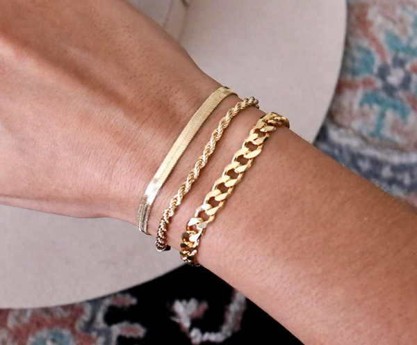 14K White or Yellow Gold Plated Bracelet product image