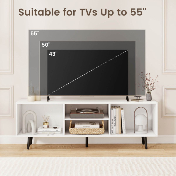47.5" Console Cabinet for 55-Inch TVs with Storage Shelves product image