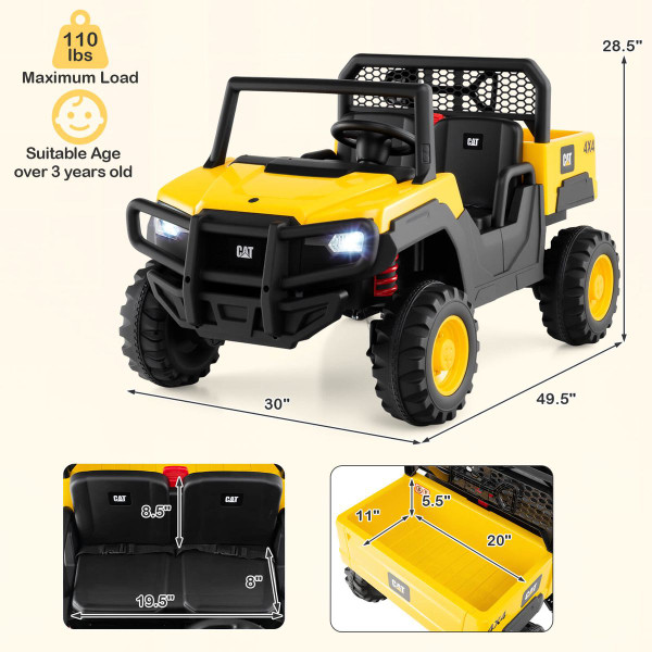 24V Ride On Dump Truck with Smooth Start System and Remote Control product image