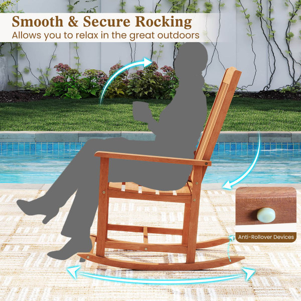 Outdoor Rocking Chair with High Backrest product image