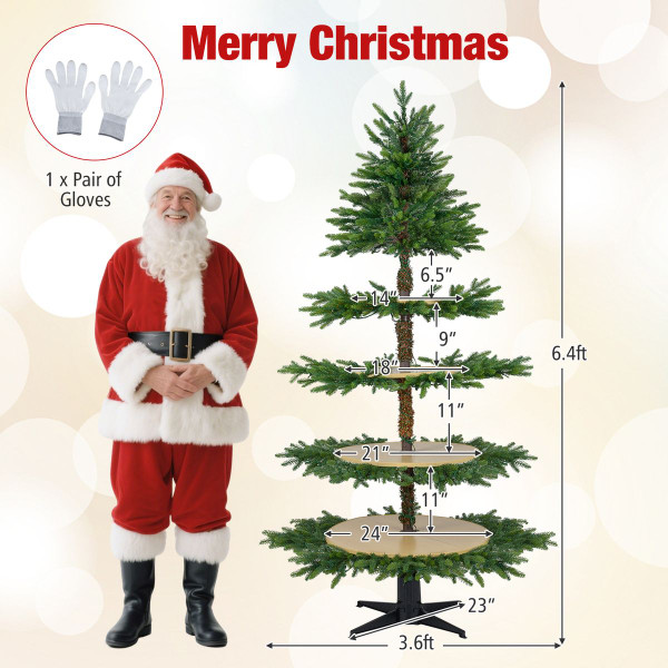 6.4 Foot Rotating Christmas Tree  product image