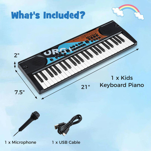 Kids' 49-Key Portable Electric Keyboard product image