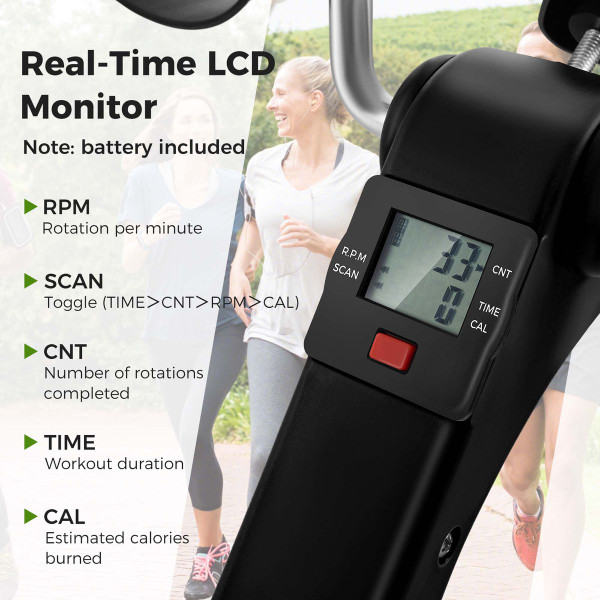 Under Desk Exercise Bike with LCD Display product image