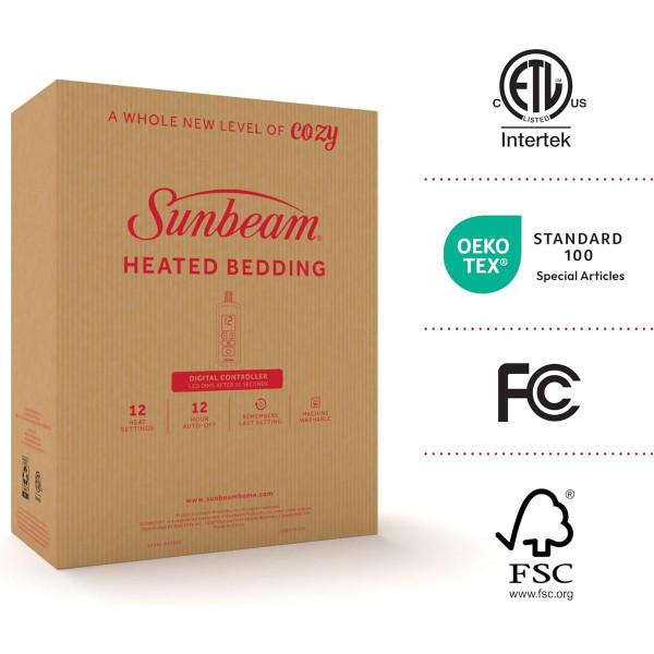 Sunbeam Royal Microplush Reversible Sherpa Electric Blanket - Queen product image