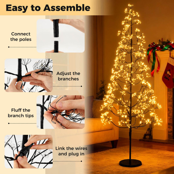 Lighted Alpine Artificial Tree (5-, 6- or 7-foot) product image
