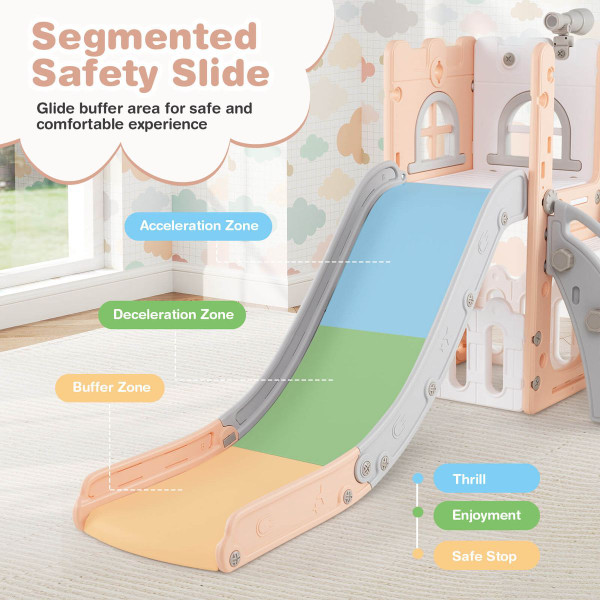  6-in-1 L-Shaped Toddler Slide product image