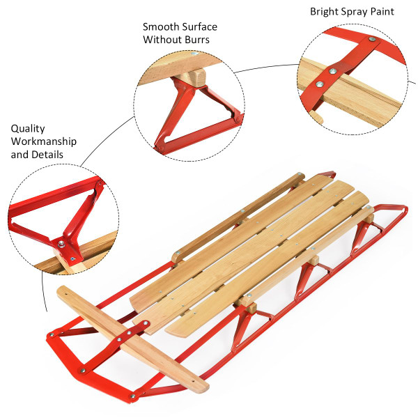 Classic Kids' 54" Wooden Snow Sled  product image