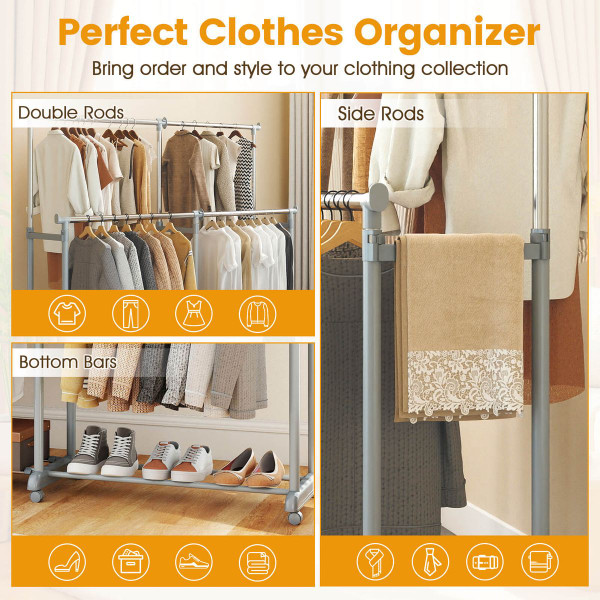 Double Rod Clothes Rack  product image