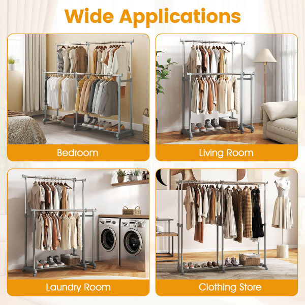 Double Rod Clothes Rack  product image