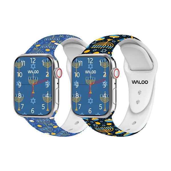 Silicone Hanukkah Sport Band for Apple Watch (2-Pack) product image