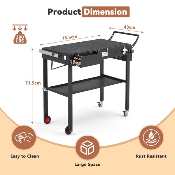 Outdoor Grill Dining Cart product image